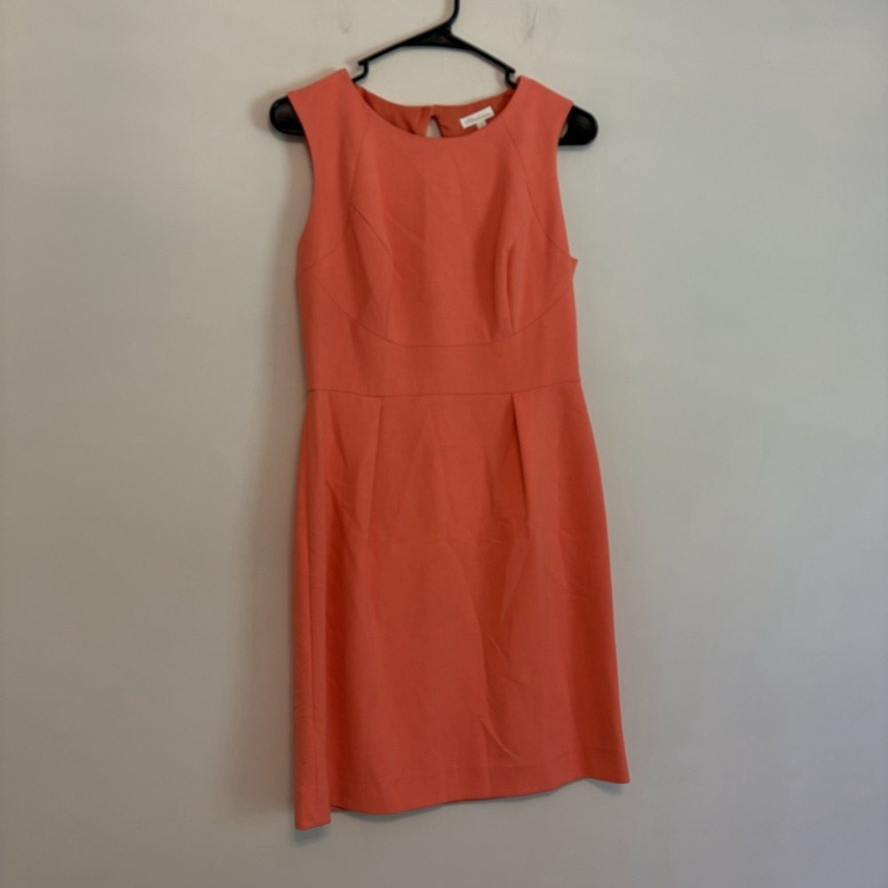 Hosanna Sz 8 Sheath Coral Sleeveless Dress Cutout Office Work Cocktail Brunch